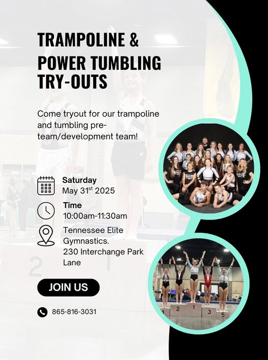  TEG Trampoline & Tumbling Competitive Team Try-Outs!